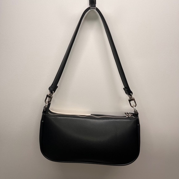 Black White Checkerboard Shoulder Bag Small Trendy Purse Y2K Style - Picture 2 of 8